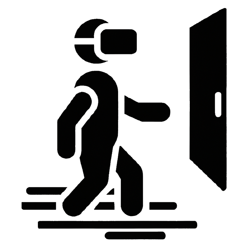 VR experiences glyphicon
